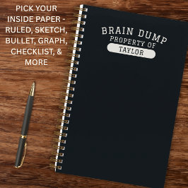 Despejo Cerebral Nome Personalizado Moderno Elegan