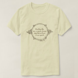 Desperdício de tempo - Uma camisa de senhorP