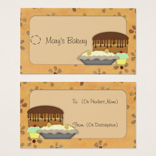 Desserts Hang Tag (Frente & Verso)