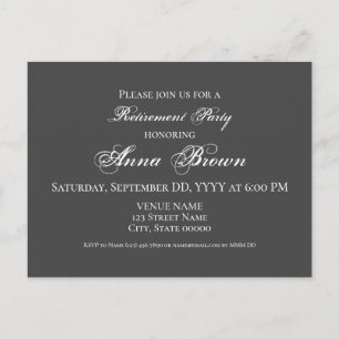 Destaque de convite de aposentadoria personalizáve