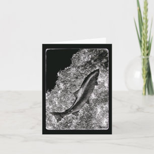 "Destino" - Cartão Salmão Salmonar de Salmão de Sa