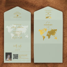 Destino Casamento do World Passport Sage Green Dou