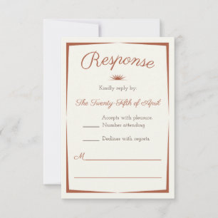 Destino da aguarela: Deserto romântico RSVP