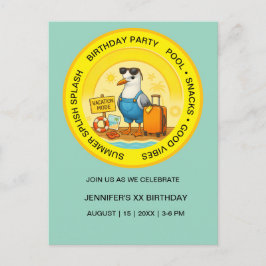 destino ensolarado divertido convite de praia de g