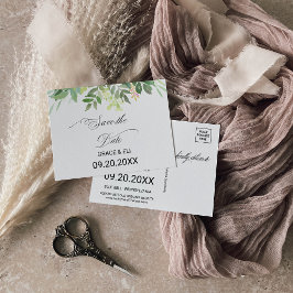 Destino Greenery Summer Salve o Cartão de Data