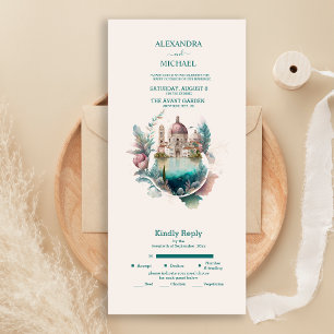 Destino Italiano Caprichoso com Aquarela para Casa