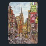 Destinos | Nova Iorque Vista de Pequena Itália<br><div class="desc">Se perca nesta espetacular design de água e tinta pela extremamente talentosa Melissa Wang em uma vasta gama de produtos do Zazzle. Melissa traz à vida a Pequena Itália em Nova Iorque com o prédio superior do império a reinar. Banquete seus olhos sobre a quantidade de detalhes que Wang trouxe...</div>
