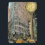 Destinos | Relógio Vintage Quinta Avenida<br><div class="desc">Descubra esta maravilhosamente trabalhada aquarela e design de tinta por Melissa Wang e trazida a você pelo World Art Group no Zazzle. Esta imagem representa o edifício Flatiron de Nova Iorque e o relógio da Quinta Avenida rodeado pelo barulho e robusto da vida quotidiana da cidade. Veja o detalhe claro...</div>