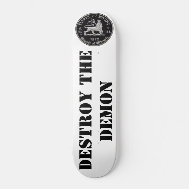 DESTRUIR O DEMÔNIO Skateboard (Frente)