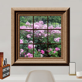 Desvio do Poster do Jardim de Rosa Pacífico Faux
