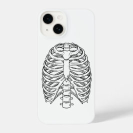 Detailed Rib Cage Anatomy Line Art