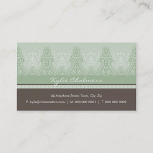 Detalhado bonito do CARTÃO DE VISITA