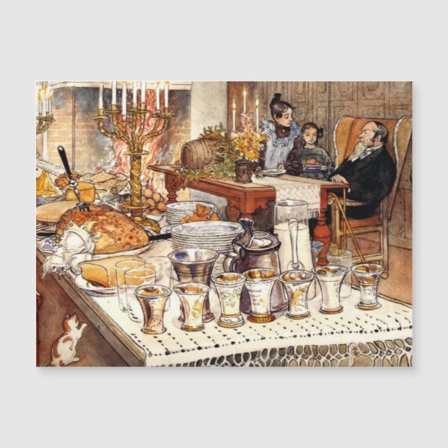 Detalhe da véspera de Natal de Carl Larsson (Frente)