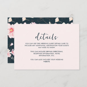 Detalhe de Convidado de Casamento Floral de Blush