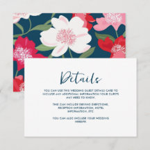 Detalhe de Convidado do Casamento Floral Vermelho 