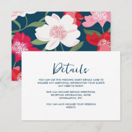 Detalhe de Convidado do Casamento Floral Vermelho 