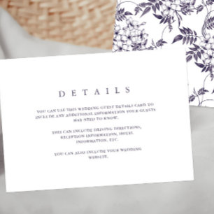 Detalhe do Convidado de Casamento Floral Roxo Eleg