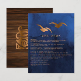 Detalhe do Convite de Casamento na Ilha Tropical M