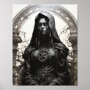 Detalhe do Zombie Nun Model Body Poster - Da