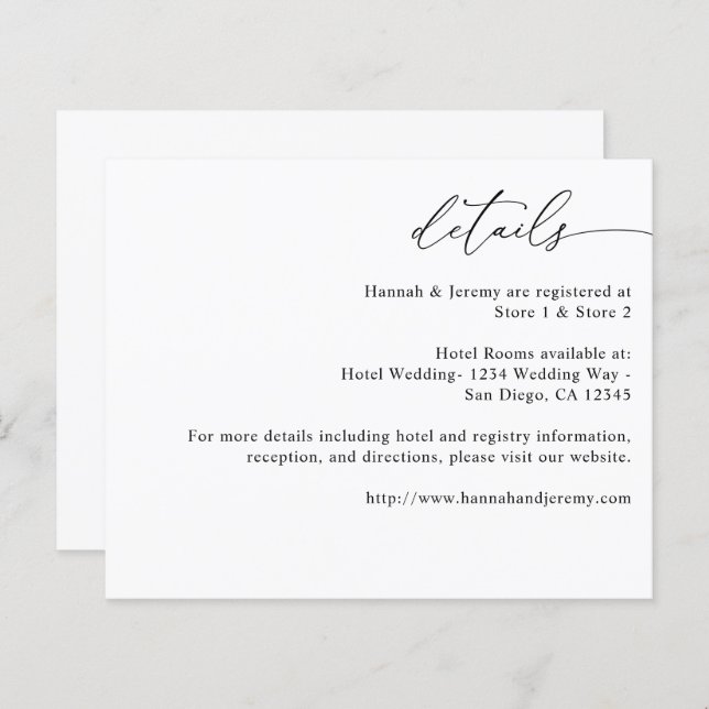 Detalhes da Caligrafia Moderna Preta e Branca do O (Frente/Verso)