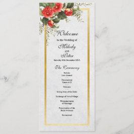 Detalhes da Cerimônia de Casamento Menu de Natal V