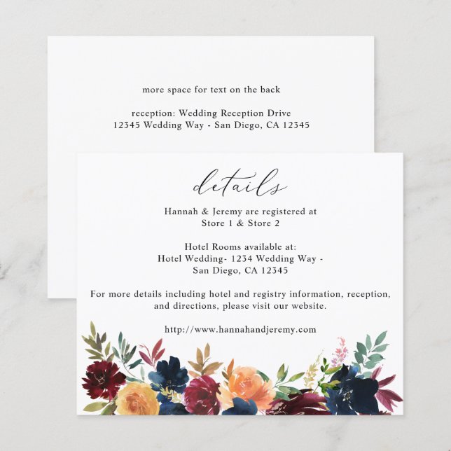 Detalhes da Floral do Marinho de Orçamento Azul, B (Frente/Verso)