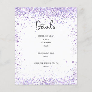 Detalhes da recepção de casamento orçamento de 