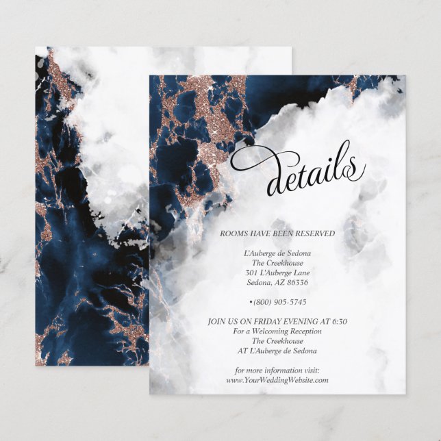 Detalhes Dana-Marinho Azul-Rosa de-Agua Dourada Ge (Frente/Verso)