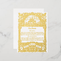 Detalhes de Casamento com Folha de Ouro de Fantasi