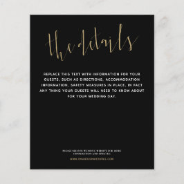 Detalhes de Casamento de Script Elegante de Orçame