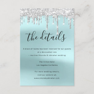 Detalhes de Casamento do Cartão de Gabinete de Inf