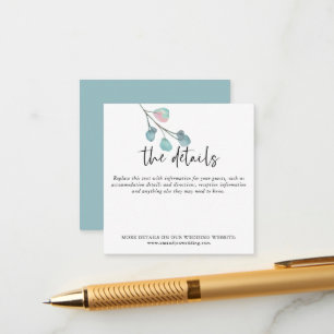 DETALHES DE INFORMAÇÃO DE CASAMENTO DE Eucalipto T