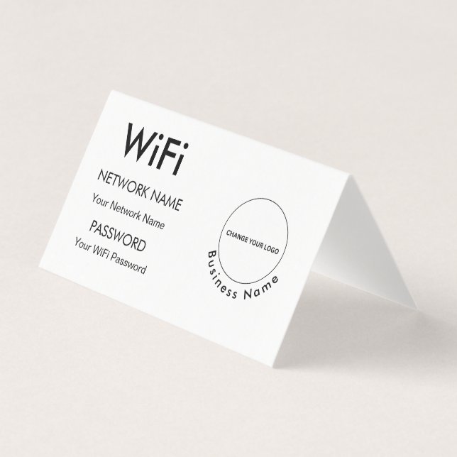 Detalhes de Wifi do Nome Comercial Personalizado & (Frente)