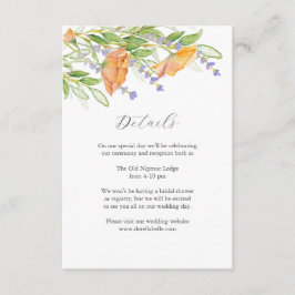 Detalhes do Cartão de Enclausuramento de Casamento