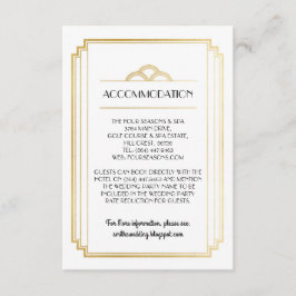 Detalhes do Cartões de Casamento Art Deco