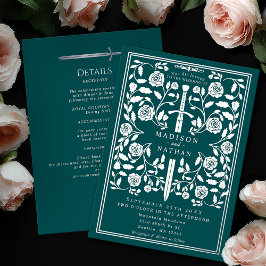 Detalhes do Casamento com Espada Real Medieval Pra