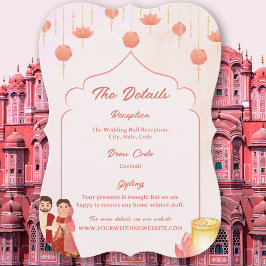 Detalhes do Casamento com Lanternas de Lótus Rosa 