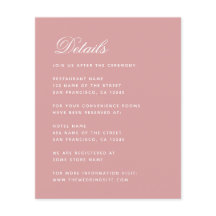 Detalhes do casamento com Rosa de poeira de orçame