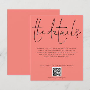 Detalhes do Casamento de Orçamento Código Coral