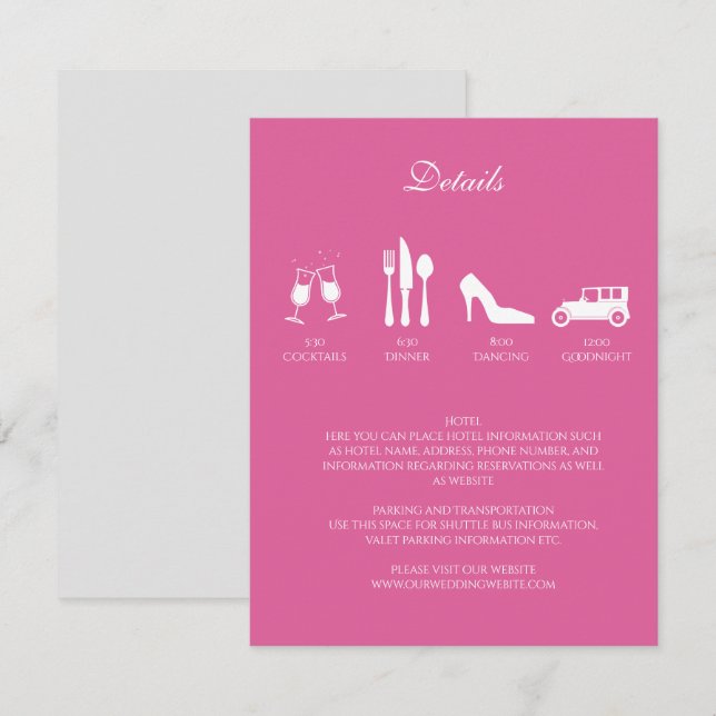 Detalhes do Casamento de Peônias CONVITE (Frente/Verso)