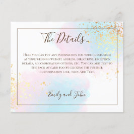 Detalhes do Casamento Dourado com Cor de Água do T