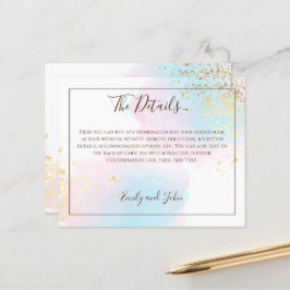 Detalhes do Casamento Dourado com Cor de Água do T