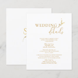 Detalhes do Casamento Dourado e Branco do Branch M