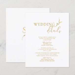 Detalhes do Casamento Dourado e Branco do Branch M