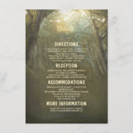 Detalhes do Casamento Rustic Woodland - Informação