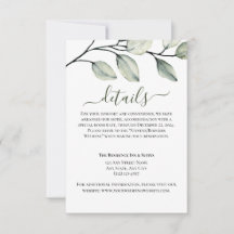 Detalhes do Casamento Verde e Branco Moderno Minim