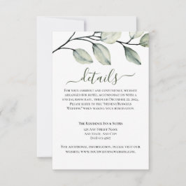 Detalhes do Casamento Verde e Branco Moderno Minim