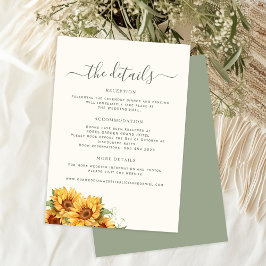 Detalhes do convite de casamento de verão boho flo