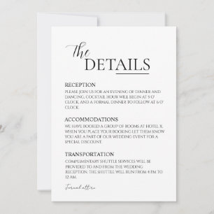 Detalhes do Convite de Casamento Minimalista