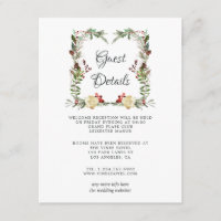Detalhes do Convite de Casamento Natalino na Flore